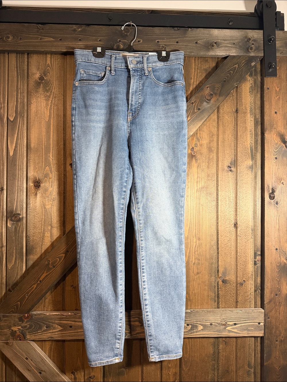 Everlane Light Blue High-Rise Slim Jeans